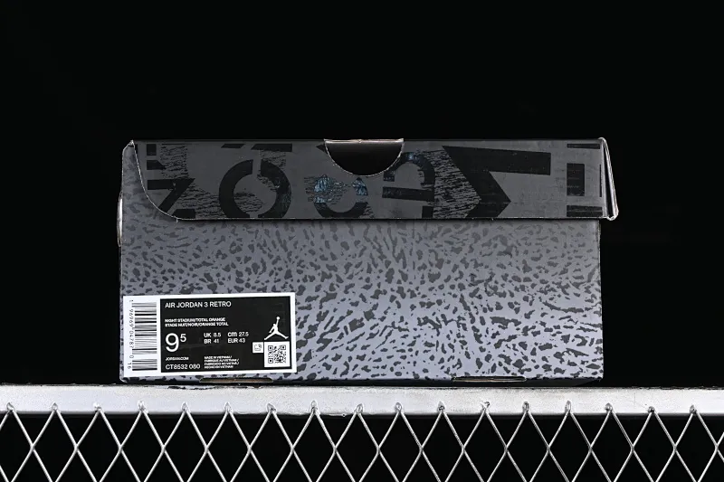All categories Air Jordan Jordan series basketball shoes Air Jordan 3 LW version Air Jordan 3 Retro "Fear" AJ3 Joe 3 fear dark gray CT8532-080
